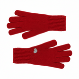 Cashmere Heart Gloves Red