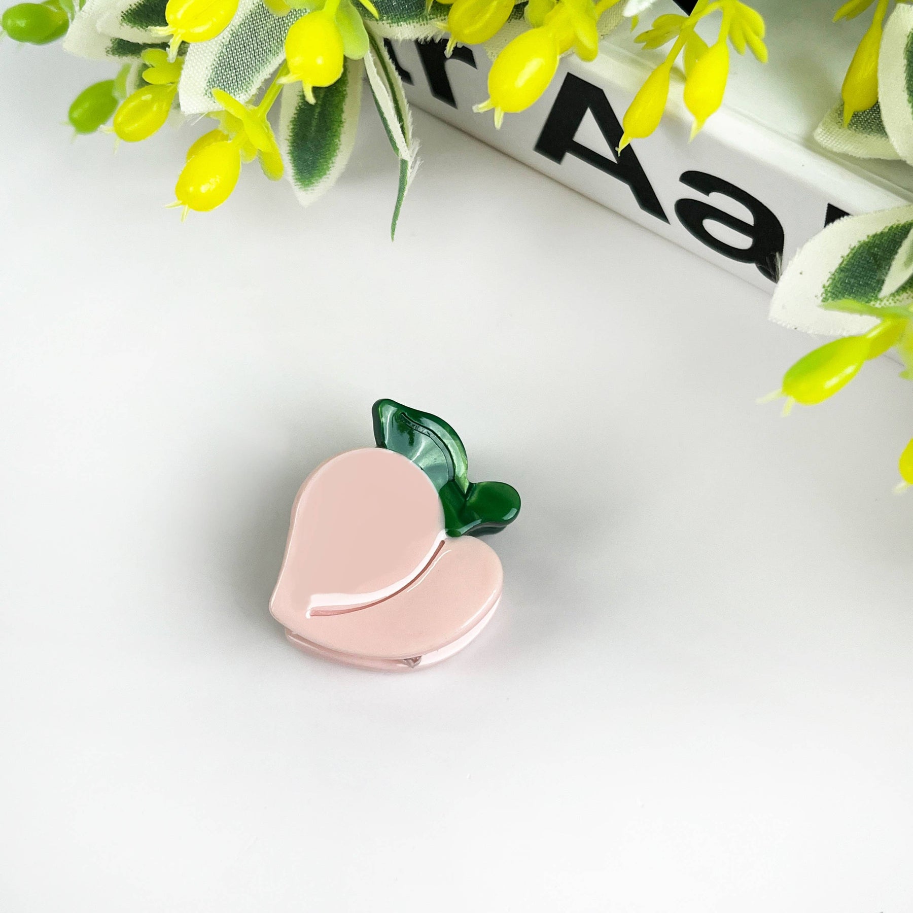 Mini Hair Clip Peach