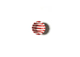 Red Stripe Ruffle Dipping Bowl