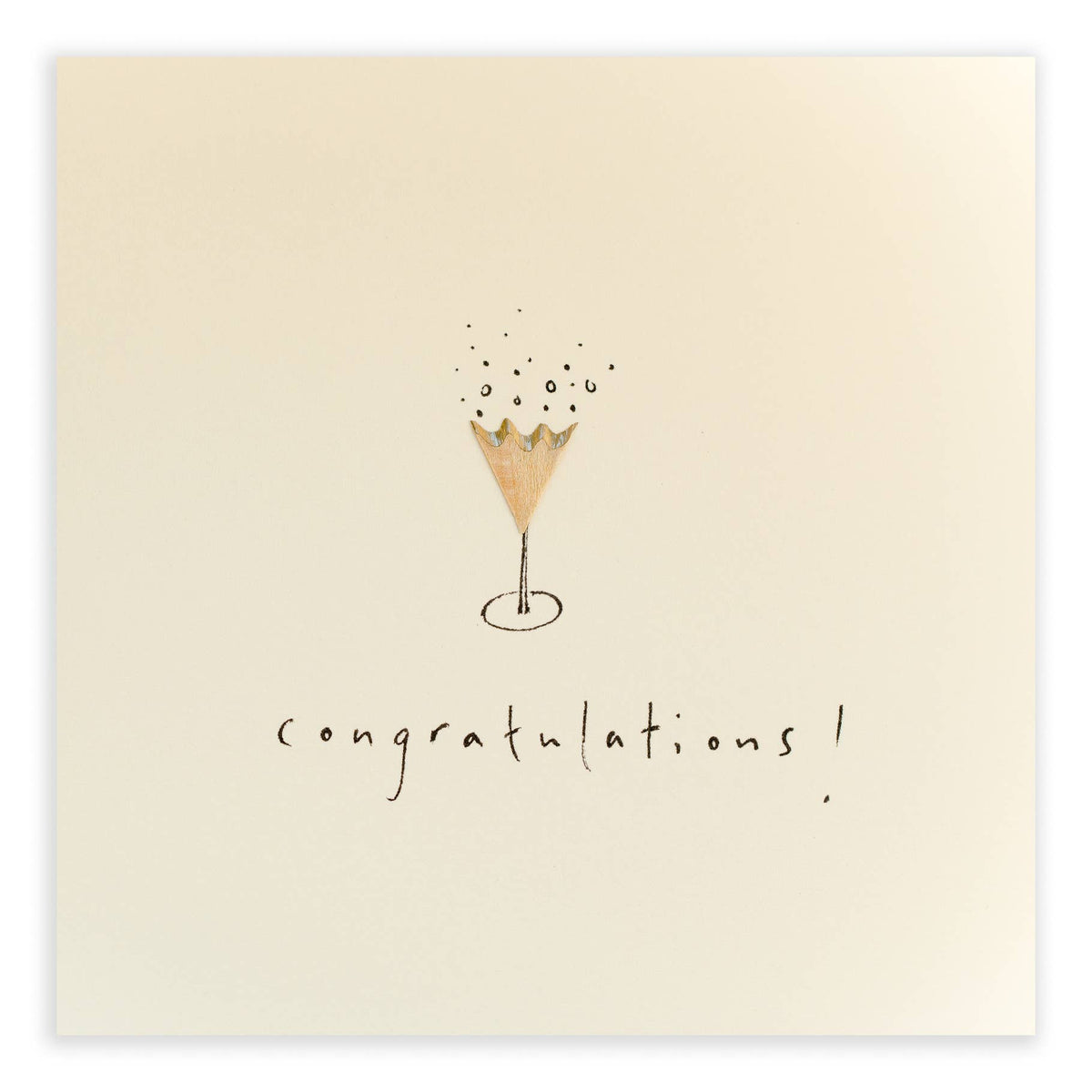 Champagne Congrats Card