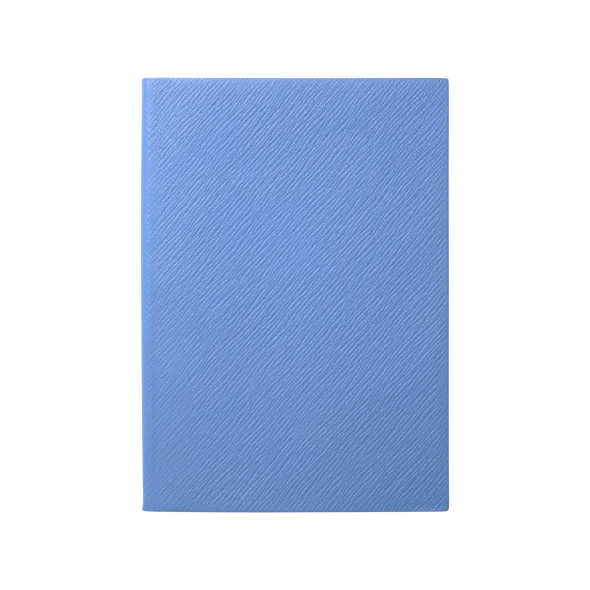 The Tiny Finch blue Soho notebook in cross grain calf skin leather with a textured finish