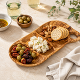 Olive Wood Appetizer Tray 12"-14"