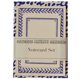 Set of Notecards and Envelopes Kelp French Ultramarine
