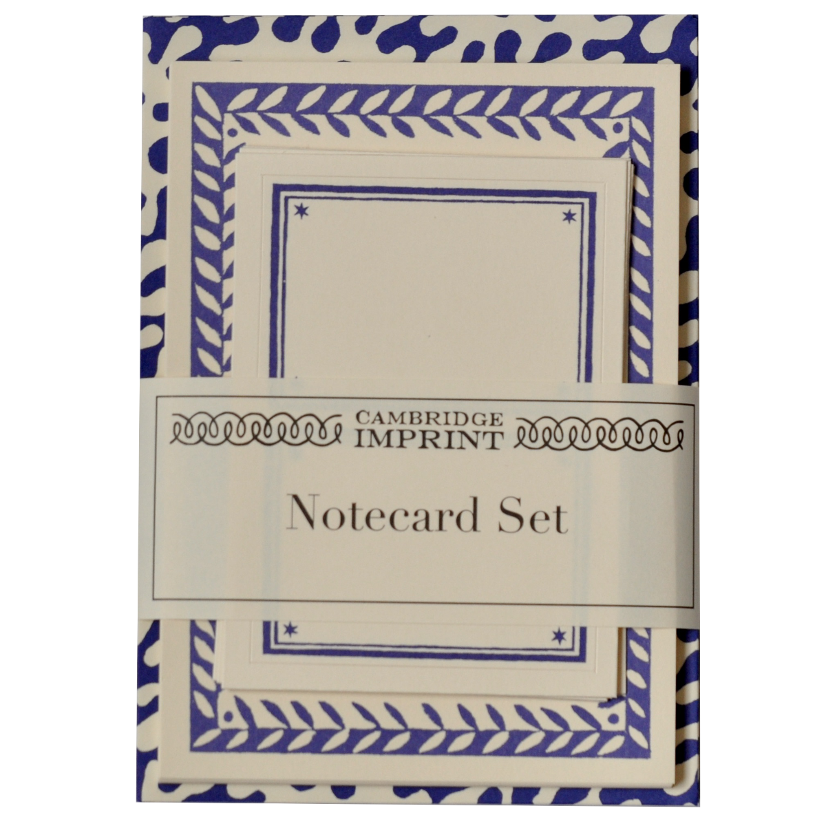 Set of Notecards and Envelopes Kelp French Ultramarine