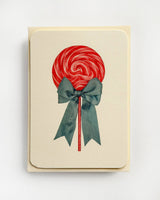 Candy Floss Ribboned Lollies Greeting Card | Birthday