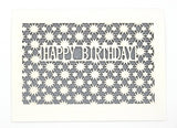 Happy Birthday - Star pattern: Aqua / A2