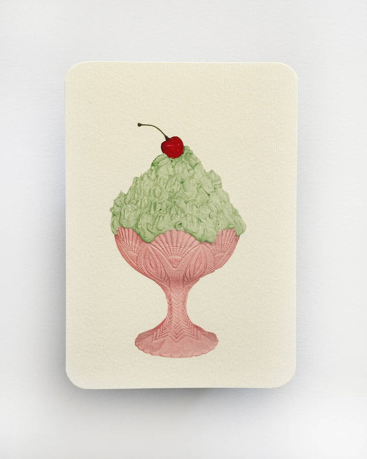 Pistachio Chantilly Cream Greeting Card | Birthday Card