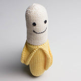 Baby Rattle Toy - Banana Rattle (Handmade): 4" long