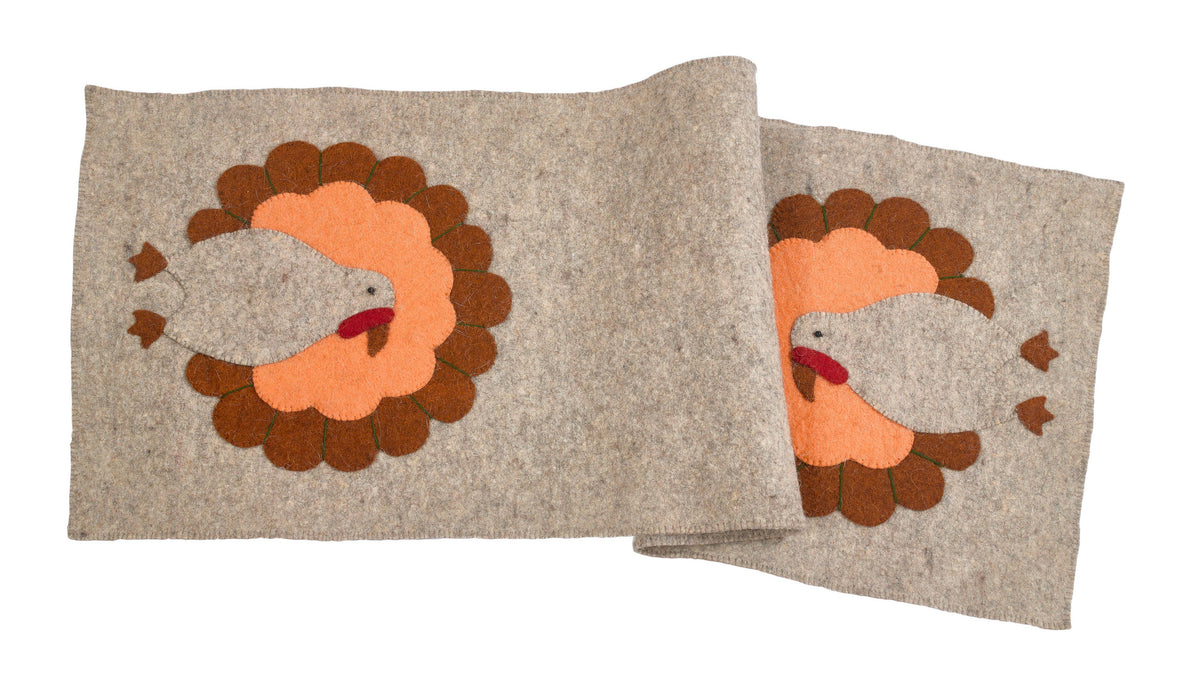 Hand Felted Turkey Runner