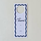 Wine Tag Ribbon Navy