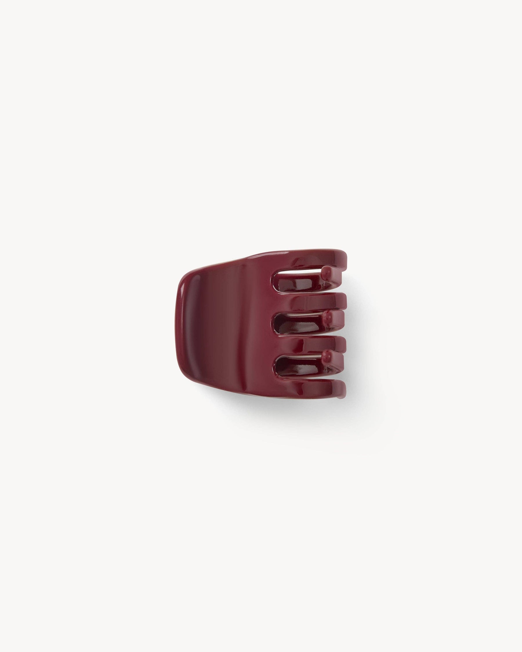 Mini Hair Clip Oxblood
