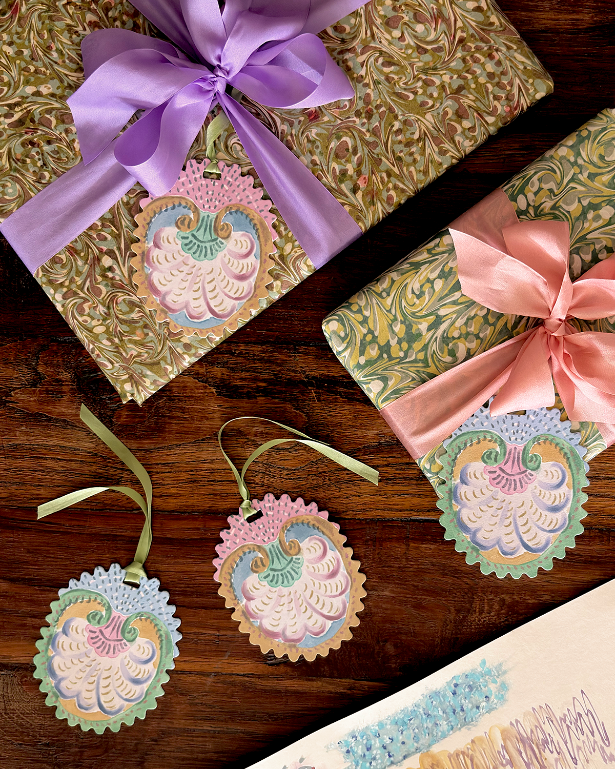 Set of 6 Gift Tags: Shell