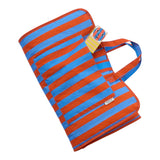 Cool Kid Nap Mat Blue & Rust Stripe