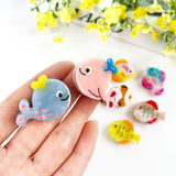 Mini Hair Clip Orange Fish