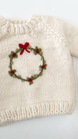 Wreath Sweater 2-3y