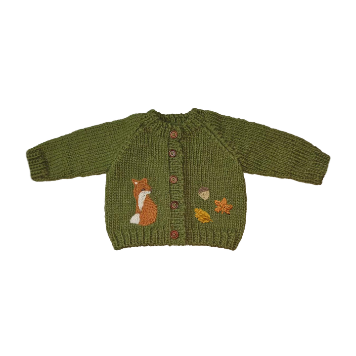 Fox Cardigan Woodland 2-3y