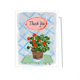 Geranium Thank You Card