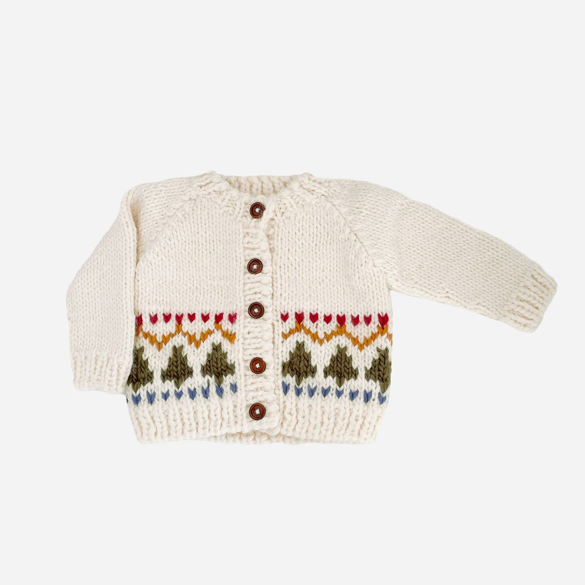 Tree Fair Isle Cardigan 12-24m