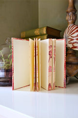 Hand-Marbled Hardcover Notebook in Florentine Pink