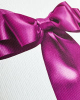 Fuchsia Bow Greeting Card | Birthday Card | Luxury Cards