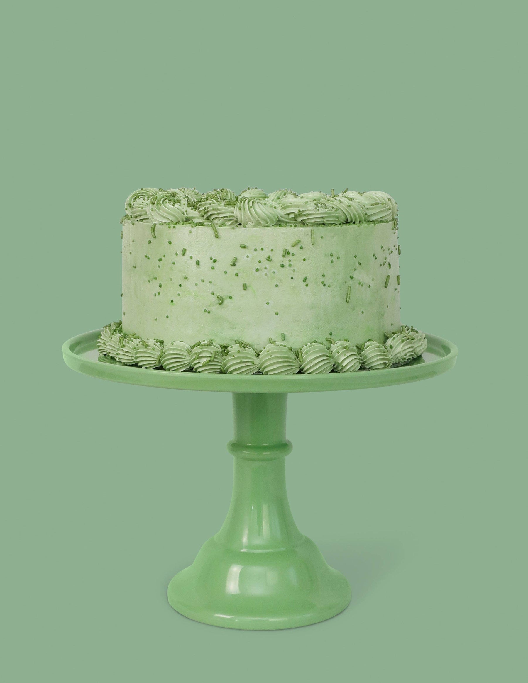 Melamine Cake Stand Large Green