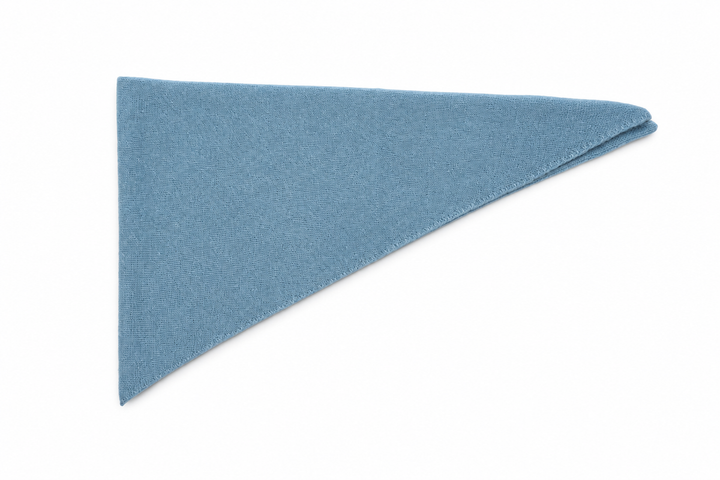 Cashmere Triangle Scarf Powder Blue