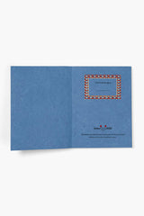 Seashell A6 Blockprint Notebook in Blue