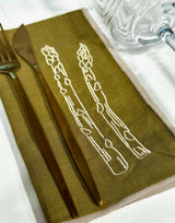 Maegen Linen Blend Napkins Asparagus Set of 2