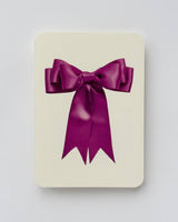 Fuchsia Bow Greeting Card | Birthday Card | Luxury Cards