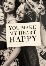 Decoupage Tray You Make My Heart Happy