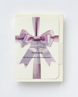 Lavender Bow Greeting Card | Birthday Card | Luxury Cards