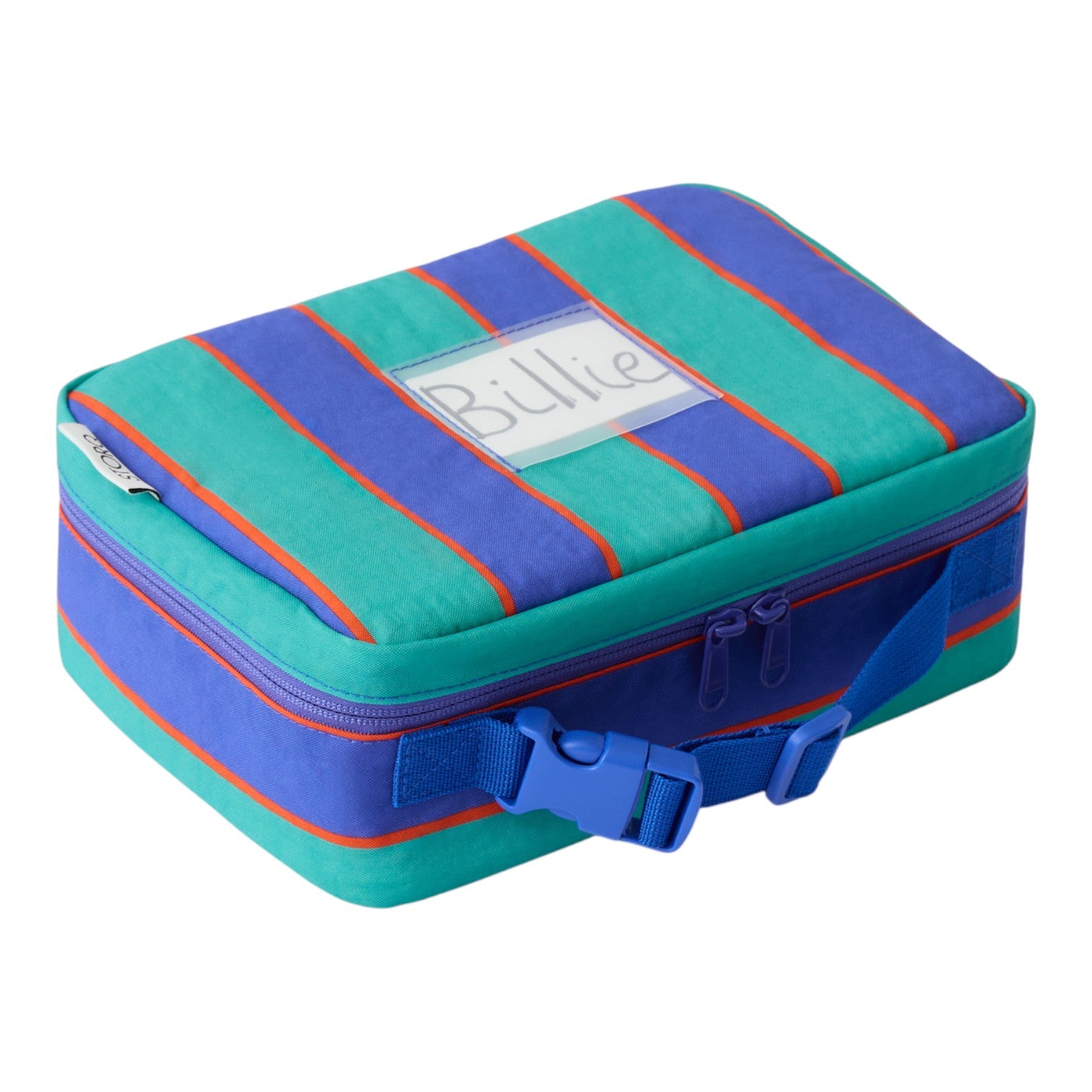 Cool Kid Lunch Box Navy & Green Stripe
