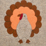 Hand Felted Turkey Runner