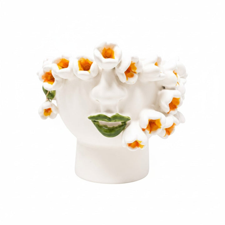 Face Vase Small Frangipani