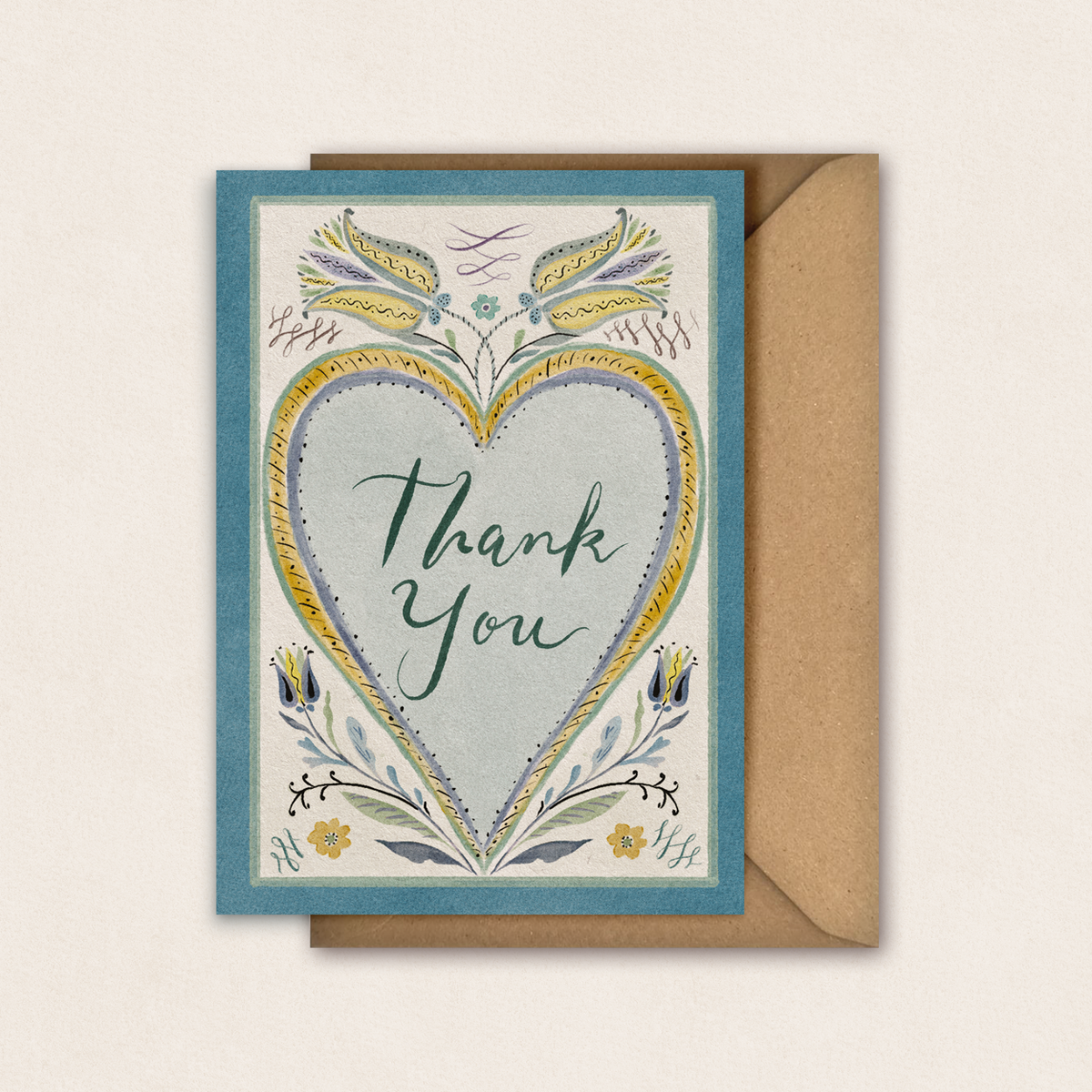 Heart's Delight Thank You Greetings Card