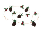 Hand Felted Pinecone Garland