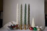 Christmas Tree Taper Candle Moss