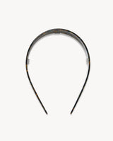 Wide Headband in Green Tortoise
