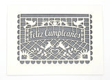 Feliz Cumpleanos - Papel Picado: Dark Blue / A2