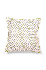 Seashell Blockprint Pillow — Blue: Pillow Cover