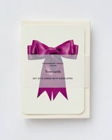 Fuchsia Bow Greeting Card | Birthday Card | Luxury Cards