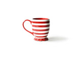 Red Stripe Ruffle Mug