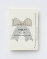 White Lace Bow Greeting Card | Birthday Card | Luxury Cards