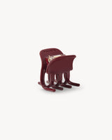 Mini Hair Clip Oxblood
