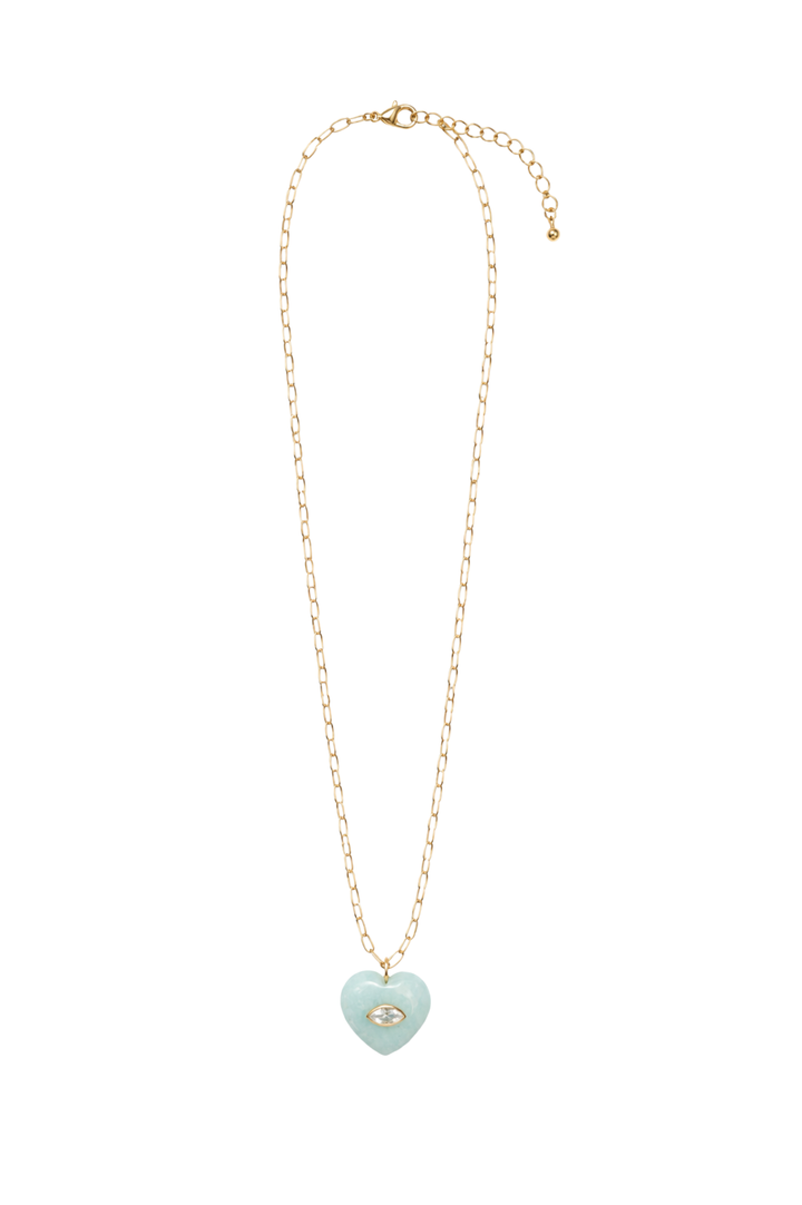 Necklace Aqua Heart