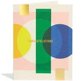 Geometric Congratulations | Gold Foil Card