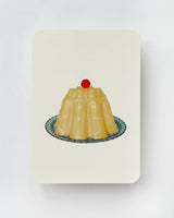 Custard Cream Blancmange Greeting Card | Birthday Card