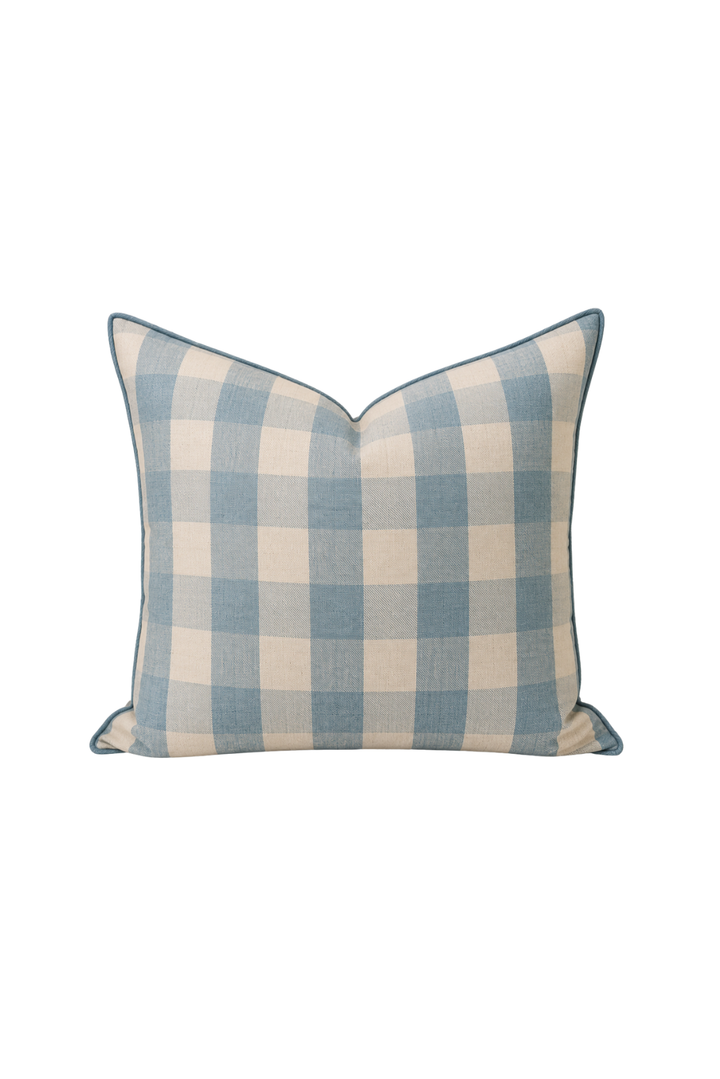 Pillow Gingham Nuage 20x20