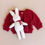 Popcorn Cardigan Red 2-4y