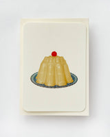 Custard Cream Blancmange Greeting Card | Birthday Card
